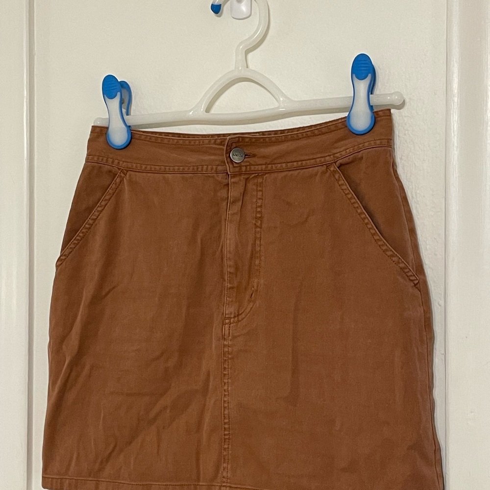 Afends Brown Mini Skirt